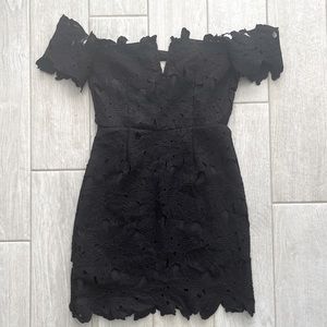Crochet Lace Mini Dress